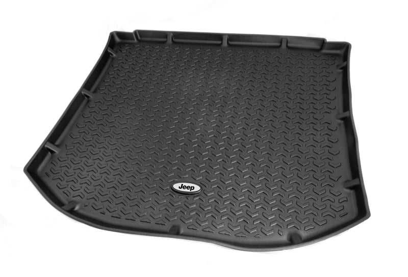 Rugged Ridge Floor Liner Cargo Black 1984-2001 Jeep Logo Cherokee XJ Rugged Ridge Floor Mats - Rubber