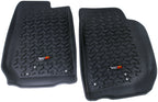 Rugged Ridge Floor Liner Front Black 2007-2018 Jeep Wrangler Unlimited JK 4 Dr Rugged Ridge Floor Mats - Rubber