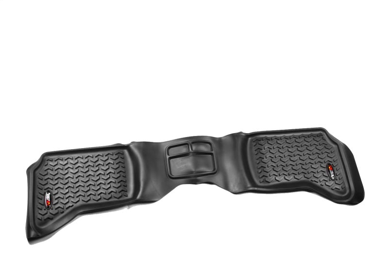 Rugged Ridge Floor Liner Rear Black 2002-2018 Dodge Ram 1500 Quad Cab Rugged Ridge Floor Mats - Rubber