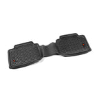 Rugged Ridge Floor Liner Rear Black 2005-2015 Toyota Tacoma Access / Double Cab(Automatic) Rugged Ridge Floor Mats - Rubber