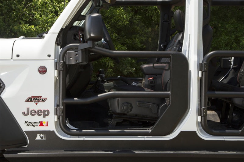 Rugged Ridge Fortis Front Tube Doors with Mirrors 18-20 Jeep Wrangler JL/JT Rugged Ridge Doors