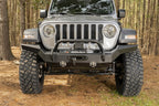 Rugged Ridge HD Bumper Full Width Front 07-18 Jeep Wrangler JK 18-20 Jeep Wrangler JL 2020 JT Rugged Ridge Bumpers - Steel