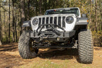 Rugged Ridge HD Bumper Stubby Front 07-18 Jeep Wrangler JK 18-20 Jeep Wrangler JL 2020 JT Rugged Ridge Bumpers - Steel