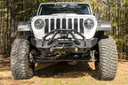 Rugged Ridge HD Bumper Stubby Front 07-18 Jeep Wrangler JK 18-20 Jeep Wrangler JL 2020 JT Rugged Ridge Bumpers - Steel