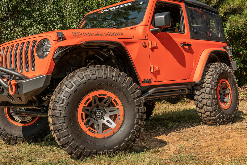 Rugged Ridge RRC Rocker Guards 18-20 Jeep Wrangler JL 2 Door Rugged Ridge Body Armor & Rock Rails