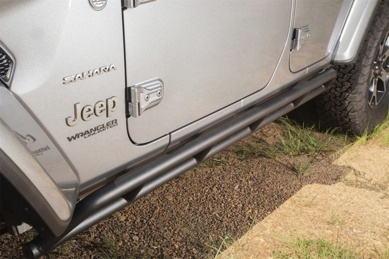 Rugged Ridge RRC Rocker Guards 2018-20 Jeep Wrangler JL 4 Door Rugged Ridge Body Armor & Rock Rails