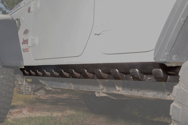 Rugged Ridge Rocker Guard Kit Body Armor 4 Door 18-20 Jeep Wrangler JL Rugged Ridge Body Armor & Rock Rails