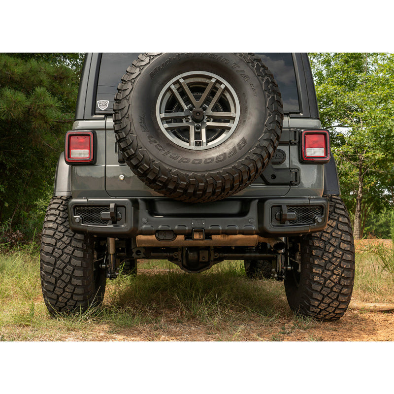 Rugged Ridge Spartacus Rear Bumper Black 18-20 Jeep Wrangler JL Rugged Ridge Bumpers - Steel