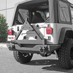 Rugged Ridge Tire Carrier XHD Rear Bumper 76-06 Jeep CJ / Jeep Wrangler Rugged Ridge Bumpers - Steel