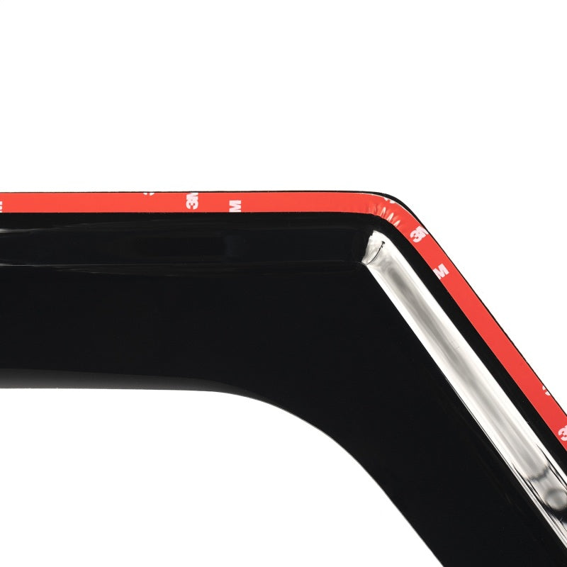 Rugged Ridge Window Visors Matte Black 18-19 2-Door Jeep Wrangler Rugged Ridge Wind Deflectors