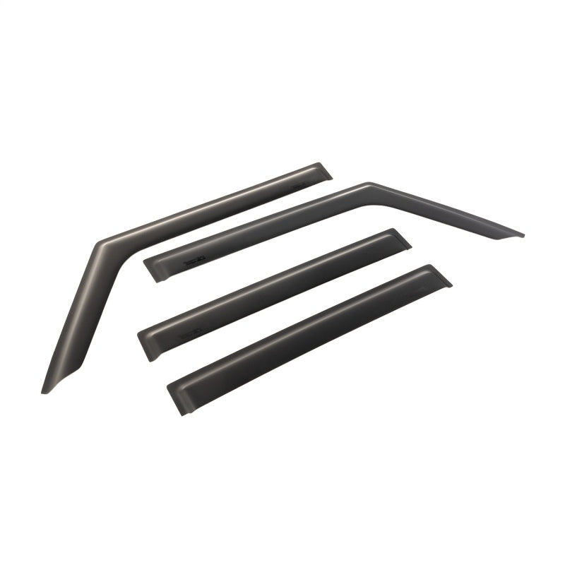 Rugged Ridge Window Visors Matte Black 18-20 Jeep Wrangler JLU/JT Rugged Ridge Wind Deflectors