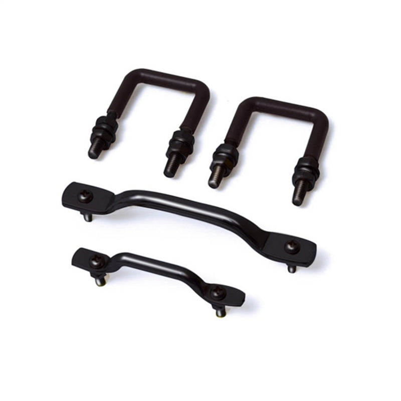 Rugged Ridge Windshield Tie Down Kit Black 55-95 Jeep CJ / Jeep Wrangler Rugged Ridge Tie Rods