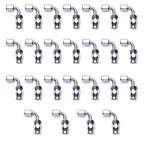 Russell Performance -10 AN Endura PowerFlex Power Steering 90 Degree Hose Ends(25 pcs.)