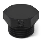 Russell Performance -8 AN Straight Thread Plug (Black)
