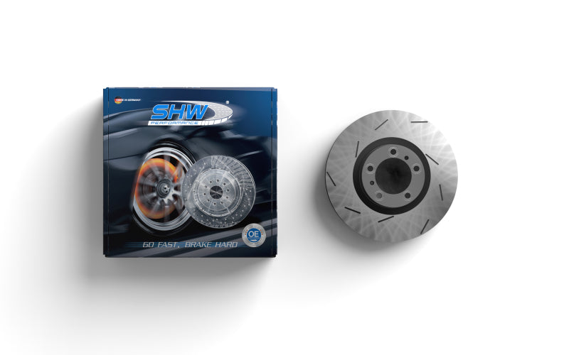 SHW 05-11 Mercedes-Benz G55 AMG 5.5L Rear Slotted Monobloc Brake Rotor SHW Performance Brake Rotors - Slotted