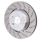 SHW 06-10 BMW M5 5.0L Right Rear Cross-Drilled Lightweight Brake Rotor SHW Performance Brake Rotors - Drilled
