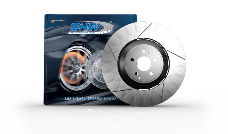 SHW 11-15 Mercedes-Benz C63 AMG 6.3L Front Drilled-Slotted Lightweight Brake Rotor SHW Performance Brake Rotors - Slot & Drilled