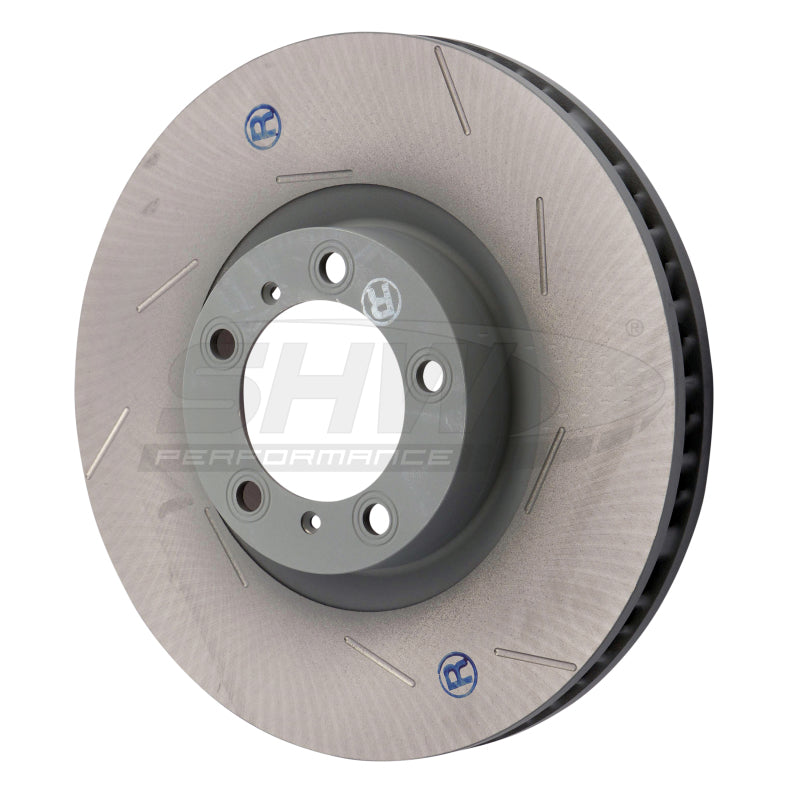 SHW 11-16 Porsche Panamera 4 3.6L w/o Ceramic Brakes Right Front Slotted Monobloc Brake Rotor SHW Performance Brake Rotors - Slotted