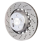 SHW 15-18 BMW X5 M 4.4L Left Rear Cross-Drilled Lightweight Brake Rotor SHW Performance Brake Rotors - Drilled