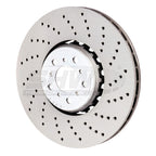 SHW 15-18 BMW X5 M 4.4L Right Front Cross-Drilled Lightweight Brake Rotor SHW Performance Brake Rotors - Drilled