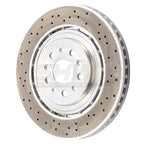 SHW 15-21 Maserati Ghibli 3.0L w/Sport Pkg Front Cross-Drilled Lightweight Brake Rotor SHW Performance Brake Rotors - Drilled