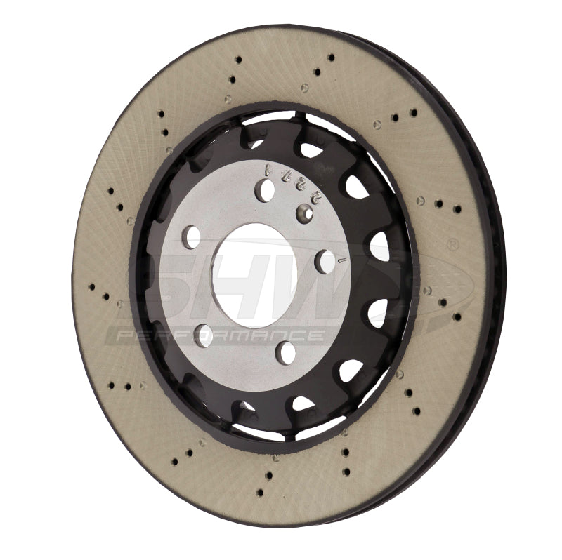 SHW 18-20 Audi RS5 2.9L (Excl Ceramic Brakes) Rear Smooth Lightweight Brake Rotor SHW Performance Brake Rotors - OE