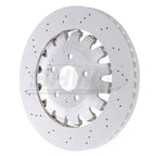 SHW 18-21 Audi TT Quattro 2.0L Front Drilled-Dimpled Lightweight Brake Rotor SHW Performance Brake Rotors - Drilled