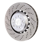 SHW 19-21 BMW M2 Competition 3.0L w/o Ceramic Brakes Left Front Cross-Drilled LW Brake Rotor SHW Performance Brake Rotors - Drilled