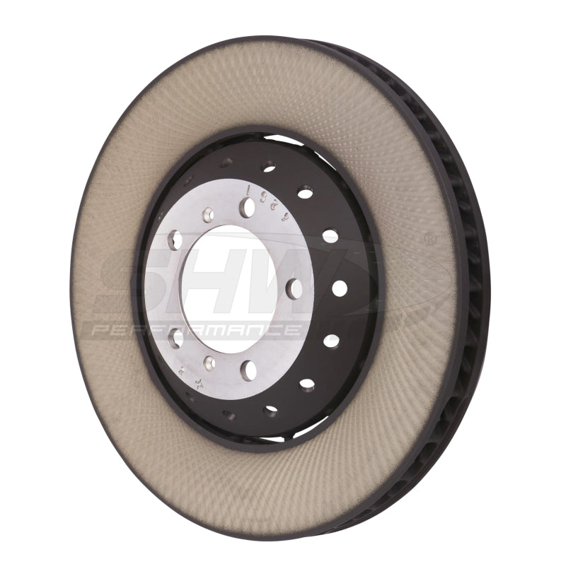 SHW 19-21 Porsche Cayenne S 2.9L w/19in Wheel/Semi-Met Pad Frt Left Smooth LW Brake Rotor (EU Only) SHW Performance Brake Rotors - OE