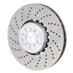 SHW 20-21 BMW X3 M 3.0L Left Front Cross-Drilled Lightweight Brake Rotor SHW Performance Brake Rotors - Drilled