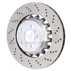 SHW 20-21 BMW X3 M 3.0L Right Rear Cross-Drilled Lightweight Brake Rotor SHW Performance Brake Rotors - Drilled