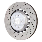 SHW 2020 BMW X5 M 4.4L Left Rear Cross-Drilled Lightweight Brake Rotor SHW Performance Brake Rotors - Drilled