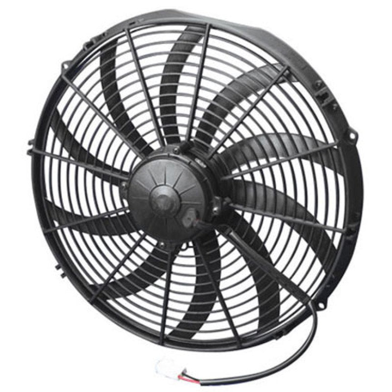 SPAL 2024 CFM 16in High Performance Fan - Pull / Curved (VA18-AP71/LL-59A) SPAL Fans & Shrouds