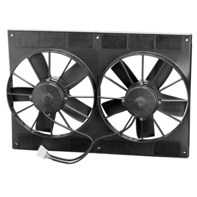 SPAL 2720 CFM 11in Dual High Performance Fan - Pull (2VA06-AP70/LL-37A) SPAL Fans & Shrouds