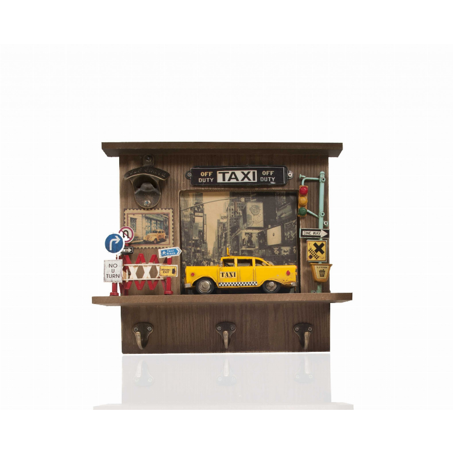 Shadow Box with 3 Metal Keychain Hooks FI Performance