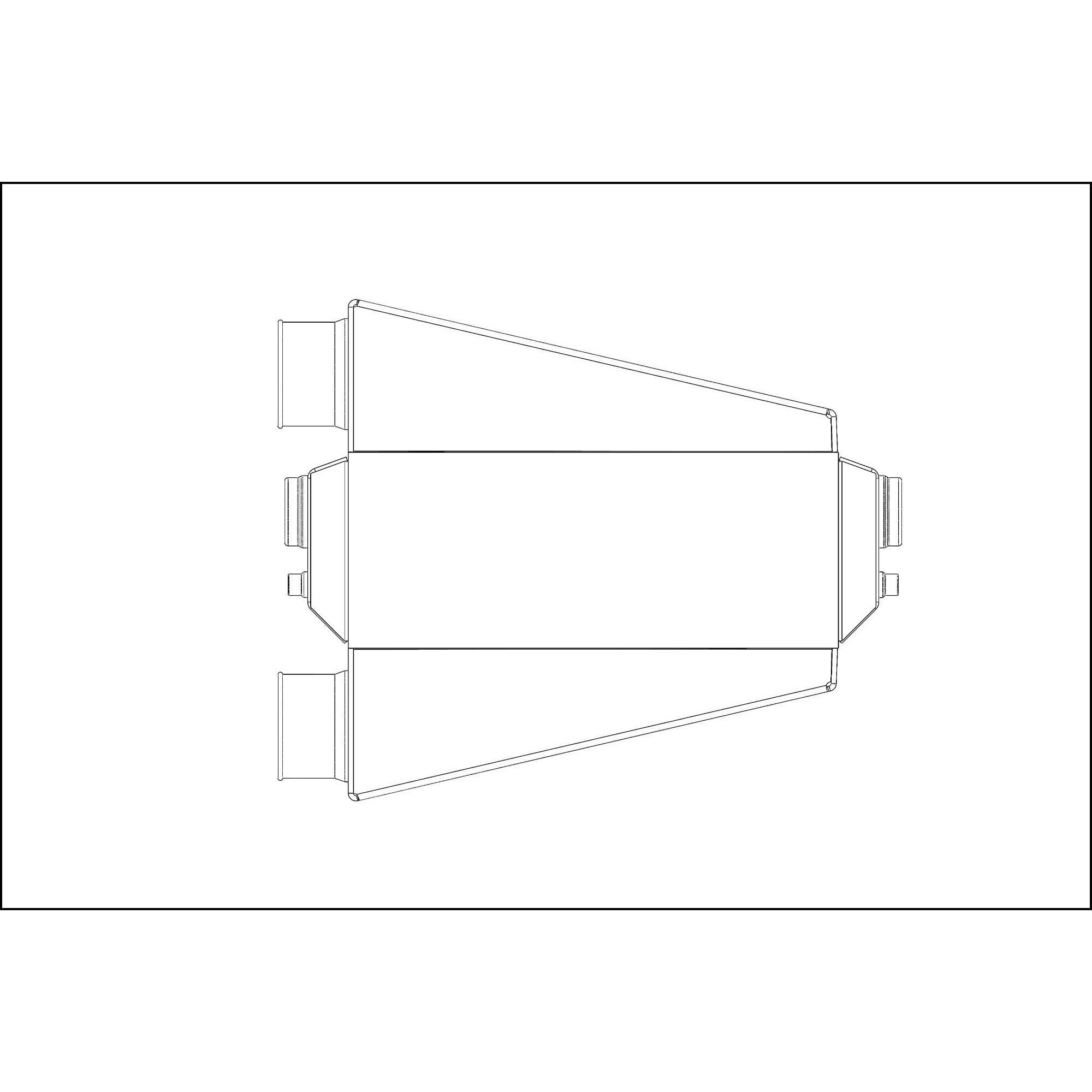 Shearer Fabrications 1000hp Single In/Out Shearer Fabrications Intercooler