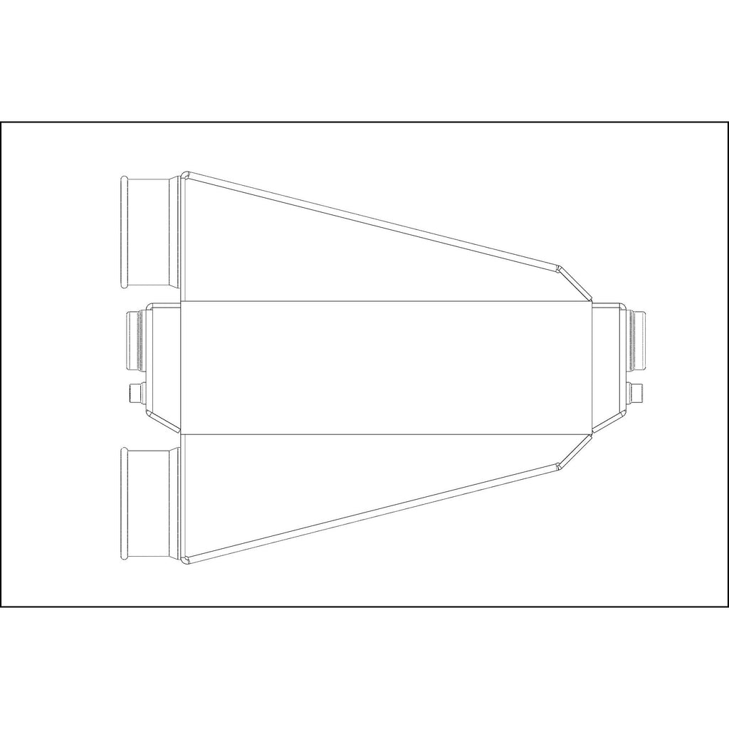 Shearer Fabrications 1500hp Single In/Out Shearer Fabrications Intercooler