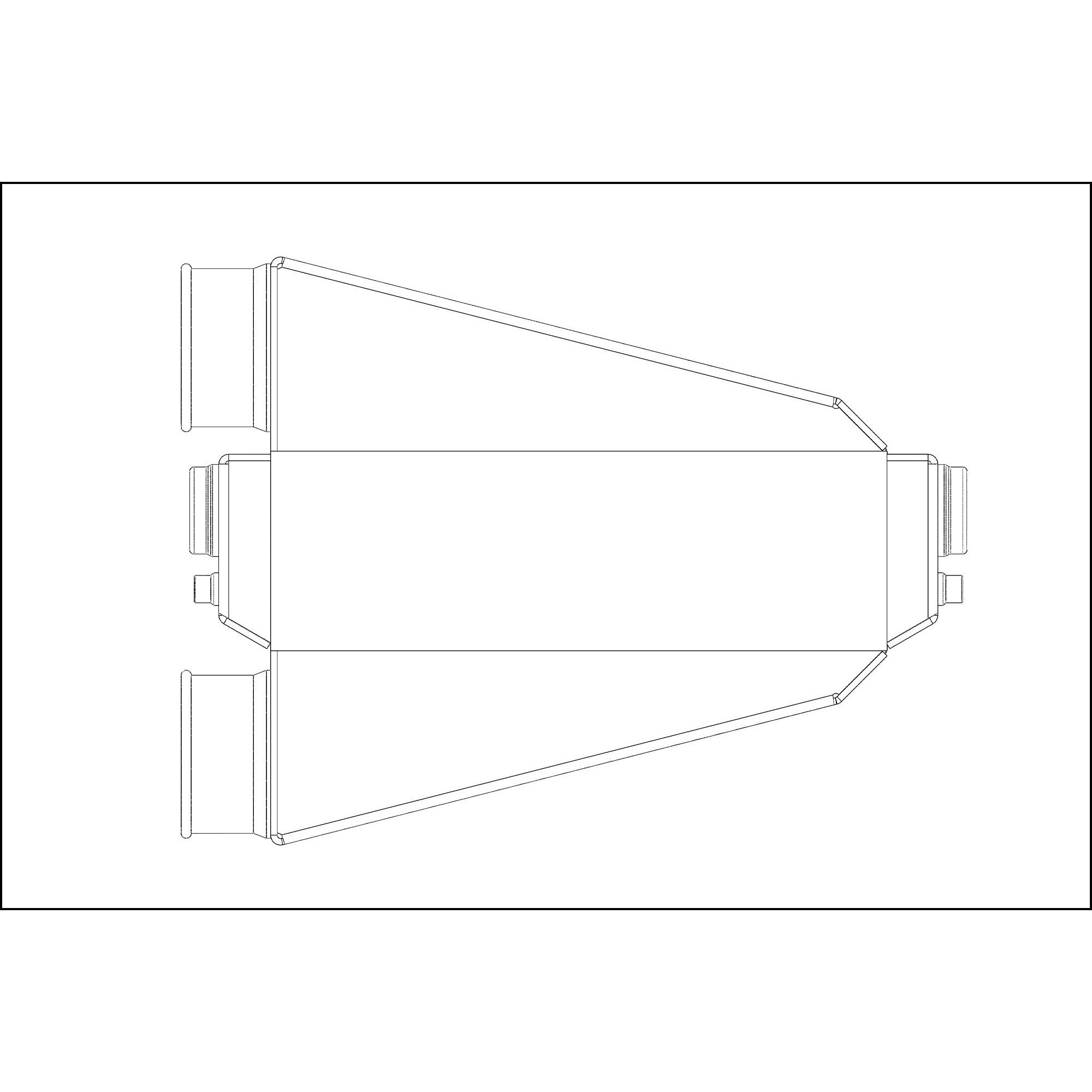 Shearer Fabrications 1500hp Single In/Out Shearer Fabrications Intercooler