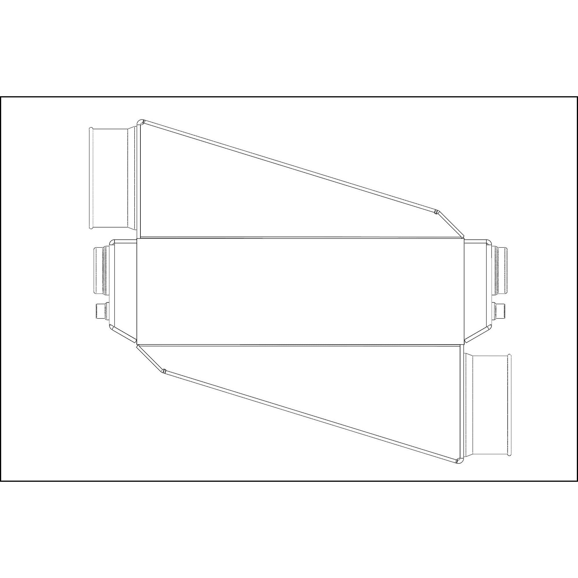 Shearer Fabrications 1500hp Single In/Out Shearer Fabrications Intercooler
