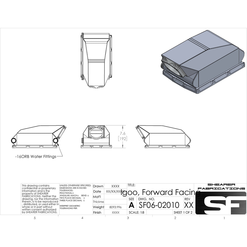 Shearer Fabrications 2000hp Igloo Cooler Low Profile Shearer Fabrications Intercooler