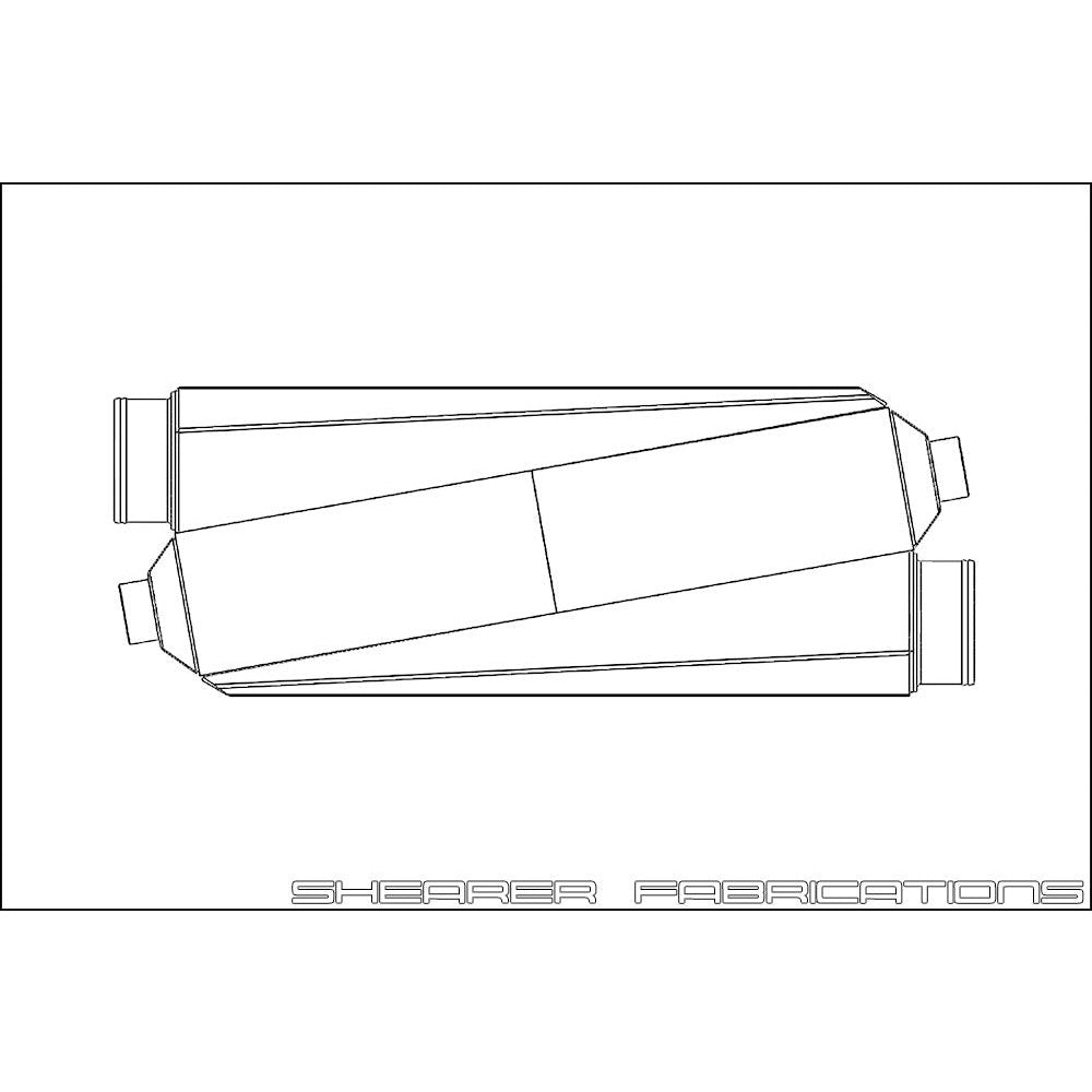 Shearer Fabrications 2000hp, Single In/Out Shearer Fabrications Intercooler