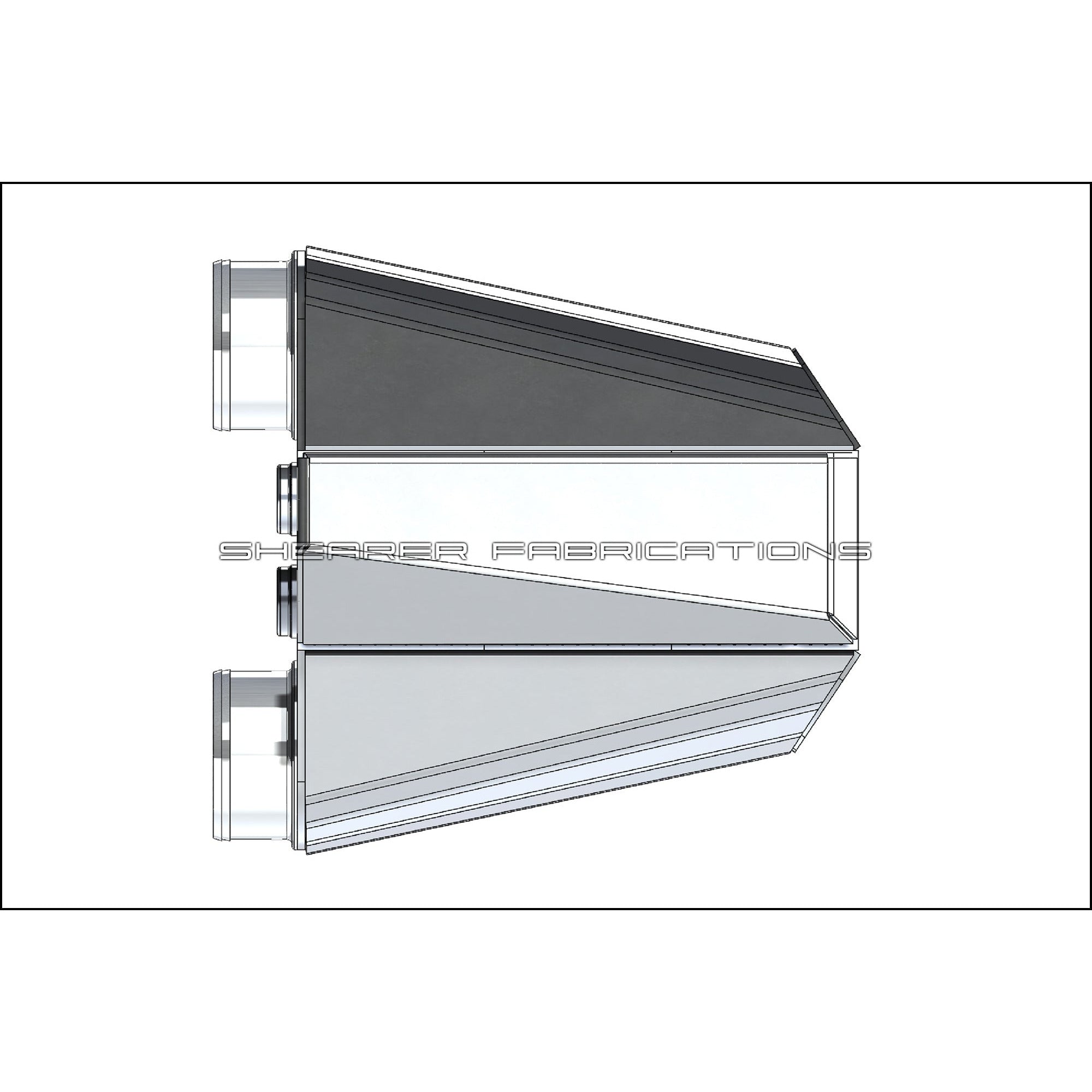 Shearer Fabrications 3000hp Intercooler Shearer Fabrications Intercooler