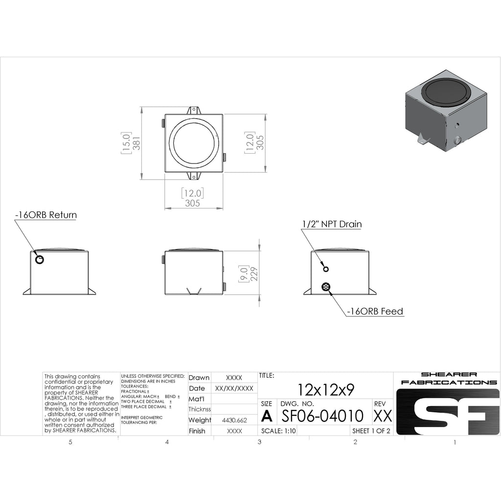 Shearer Fabrications 5gal Water Tank Shearer Fabrications Water Tank