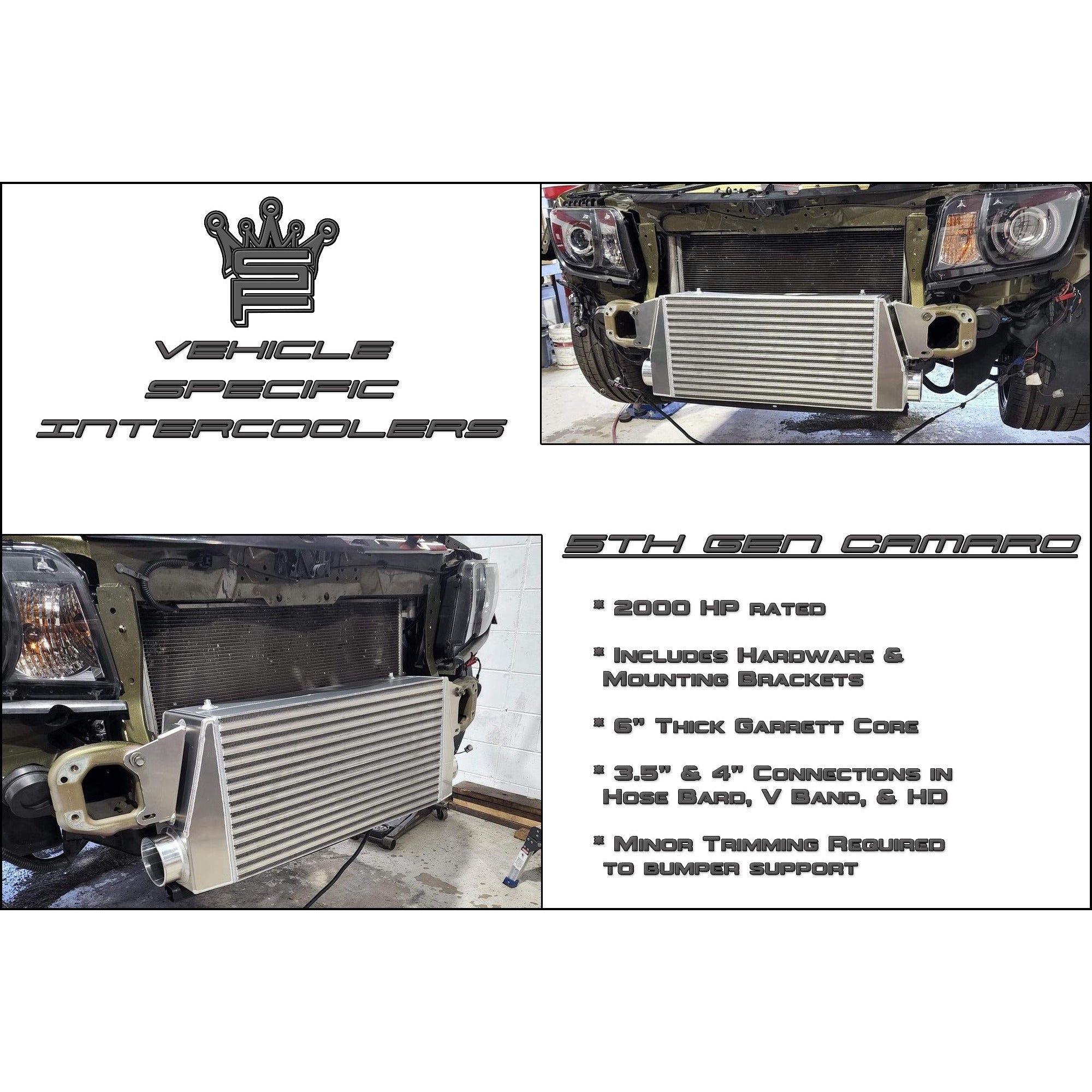 Shearer Fabrications 5th Gen Camaro Pro Series, 2000hp Intercooler Shearer Fabrications Intercooler