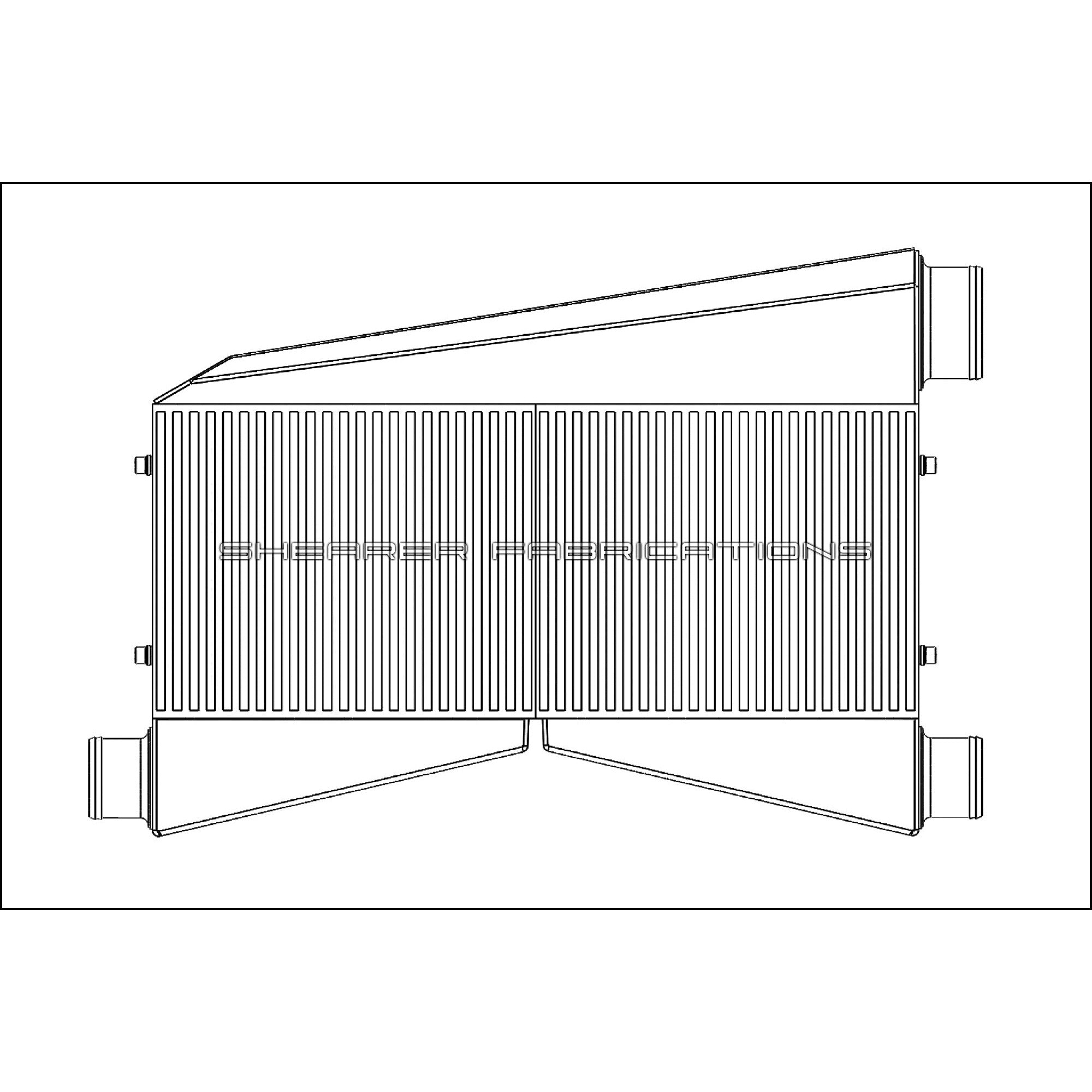 Shearer Fabrications S550 Mustang Pro Series, TT, 1200hp Shearer Fabrications Intercooler