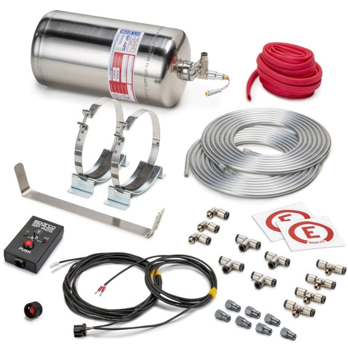 Sparco 4.25 Liter Electric Steel Extinguisher System SPARCO Fire Safety