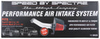 Spectre 04-08 Ford F150 V8-5.4L F/I Air Intake Kit - Clear Anodized w/Red Filter