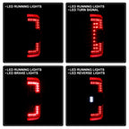 Spyder 21-23 Ford F150 (Factory Halogen) Light Bar LED Tail Lights - Black (ALT-YD-FF15021HAL-BK)