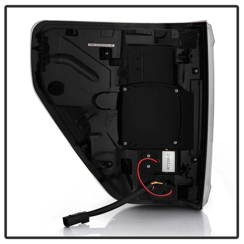 Spyder 21-23 Ford F150 (Factory Halogen) Light Bar LED Tail Lights - Black (ALT-YD-FF15021HAL-BK)