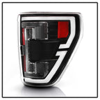 Spyder 21-23 Ford F150 (Factory Halogen) Light Bar LED Tail Lights - Black (ALT-YD-FF15021HAL-BK)